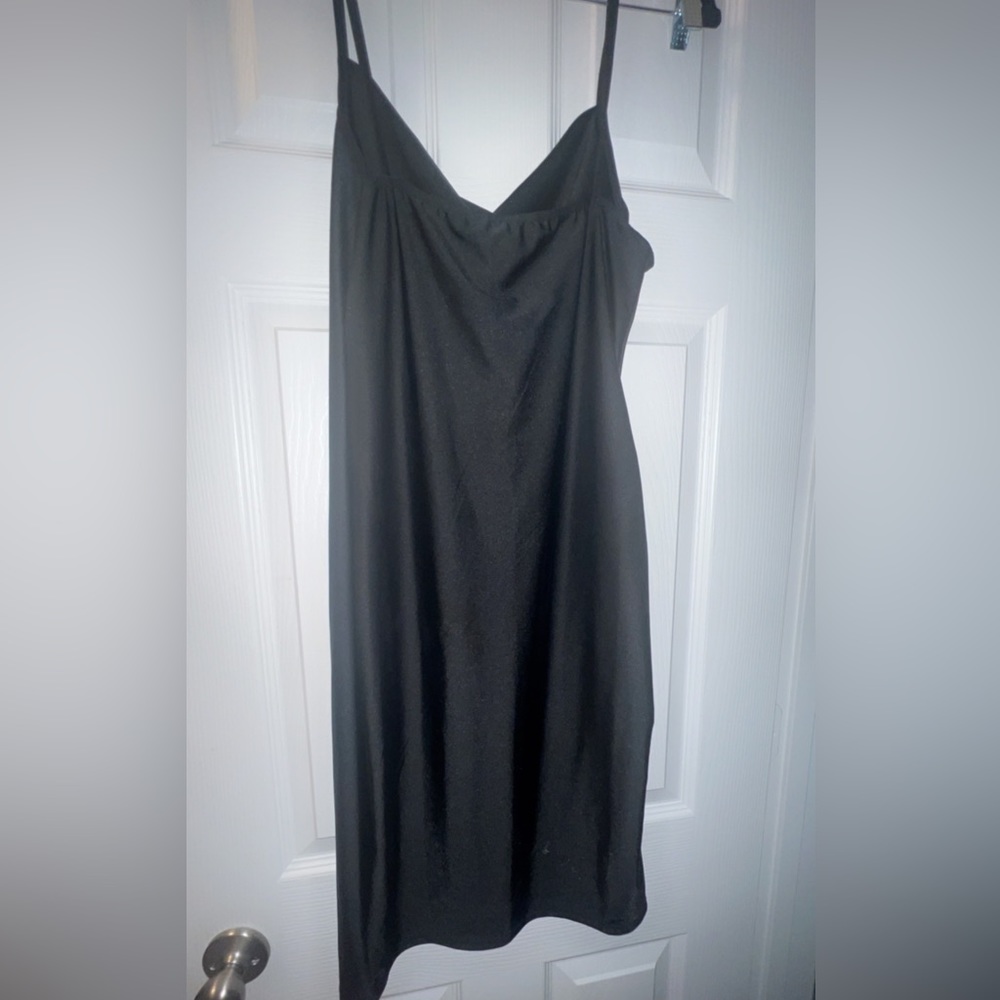 Black spandex party dress large never worn